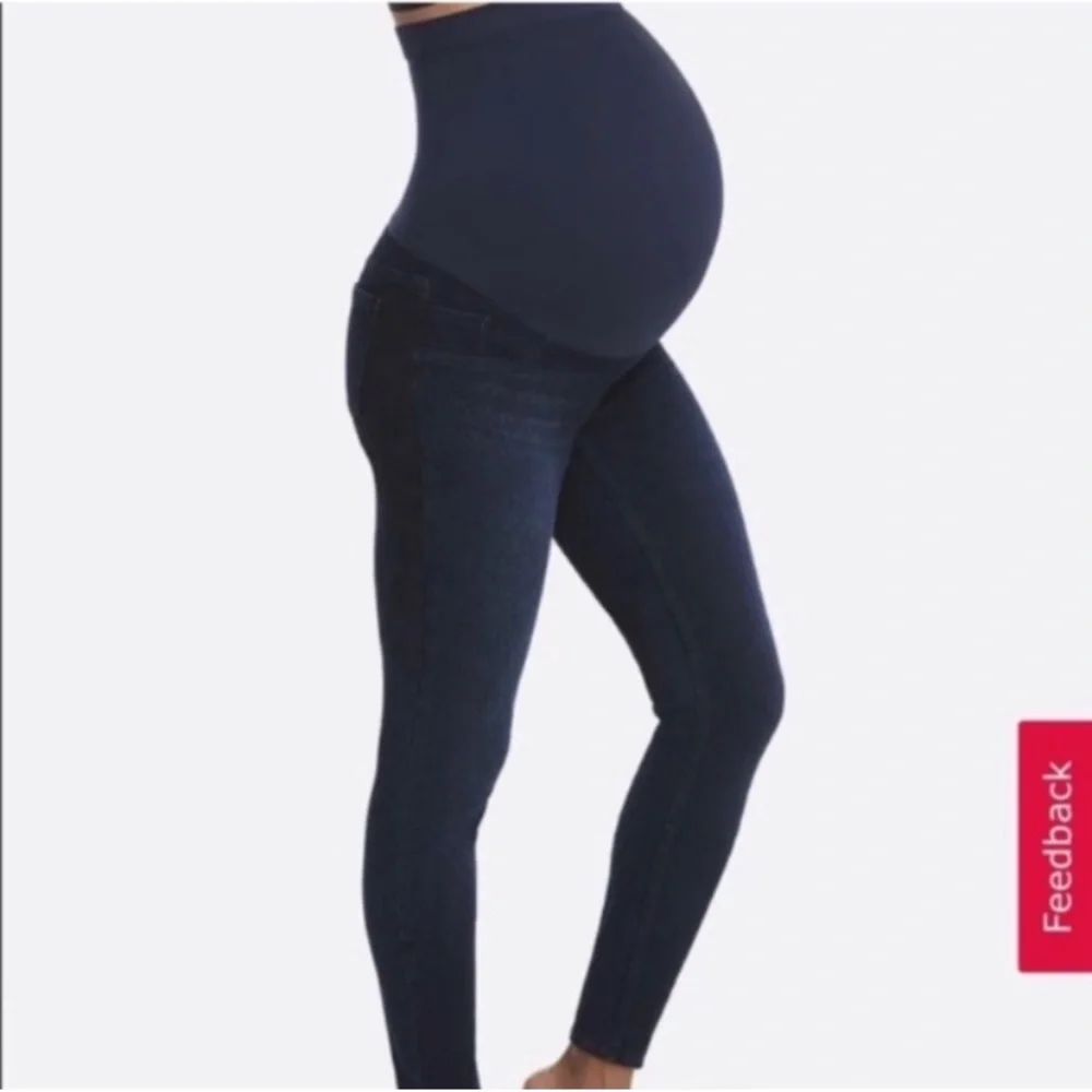 Spanx Mama Maternity Jean-ish Ankle Legging Jeans